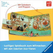 Buchcover und Innenansicht für das Buch: Mein großes Spielbuch Zoo
