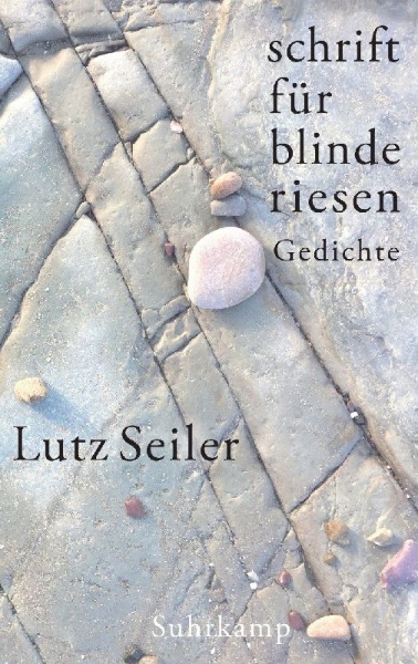 Buchcover und Innenansicht für das Buch: schrift für blinde riesen