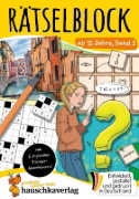 Buchcover und Innenansicht für das Buch: Rätselblock ab 12 Jahre, Band 2