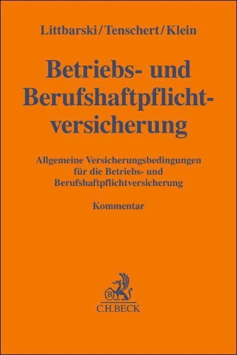 Buchcover und Innenansicht für das Buch: Betriebs- und Berufshaftpflichtversicherung