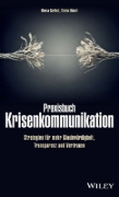 Buchcover und Innenansicht für das Buch: Praxisbuch Krisenkommunikation