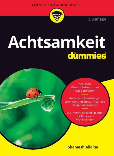 Buchcover und Innenansicht für das Buch: Achtsamkeit für Dummies