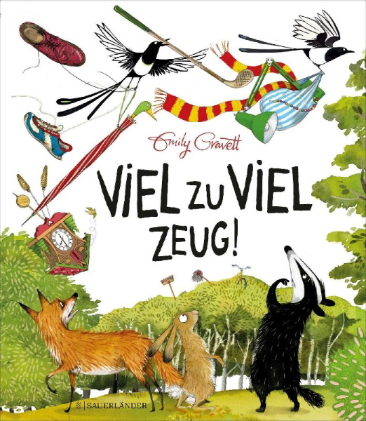 Buchcover und Innenansicht für das Buch: Viel zu viel Zeug!