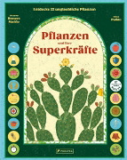 Buchcover und Innenansicht für das Buch: Superpoderes de las Plantas