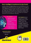 Buchcover und Innenansicht für das Buch: Investieren mit KI-Tools für Dummies