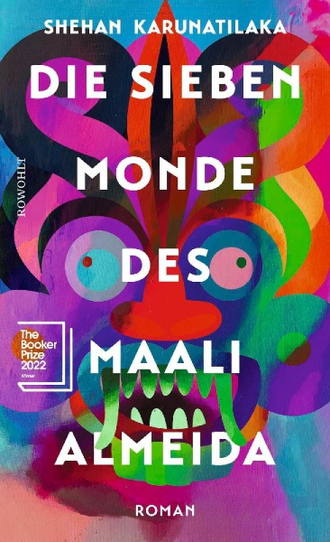 Buchcover und Innenansicht für das Buch: The Seven Moons of Maali Almeida