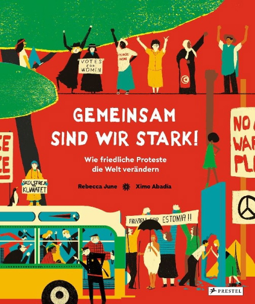 Buchcover und Innenansicht für das Buch: People Power. Protestas que han cambiado el mundo