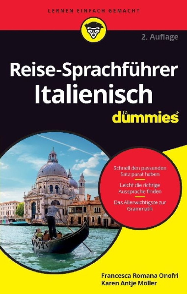 Buchcover und Innenansicht für das Buch: Reise-Sprachführer Italienisch für Dummies A2