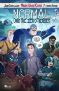 Buchcover und Innenansicht für das Buch: Normal und die Zero Heroes