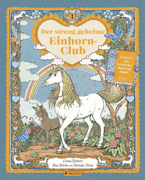 Buchcover und Innenansicht für das Buch: The Secret Unicorn Club