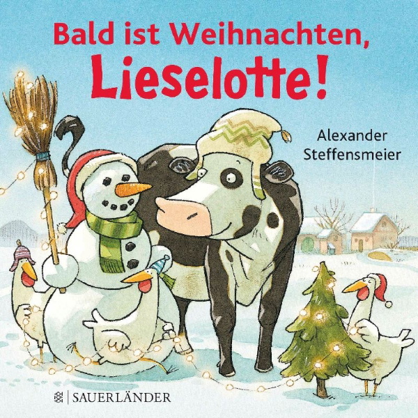 Buchcover und Innenansicht für das Buch: Bald ist Weihnachten, Lieselotte!