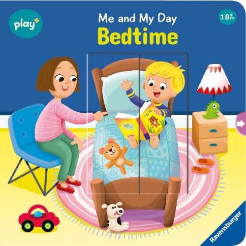 Buchcover und Innenansicht für das Buch: Play+ Me and My Day: Bedtime