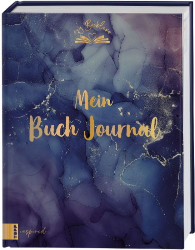 Buchcover und Innenansicht für das Buch: My Booklove: Mein Buch Journal - Dark