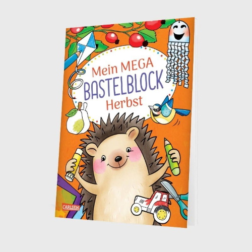 Buchcover und Innenansicht für das Buch: Mein MEGA Bastelblock: Herbst