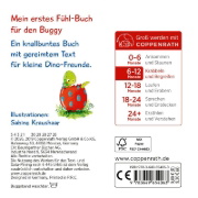 Buchcover und Innenansicht für das Buch: Mein erstes Fühl-Buch für den Buggy: 10 drollige Dinos
