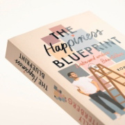 Buchcover und Innenansicht für das Buch: The Happiness Blueprint