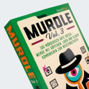 Buchcover und Innenansicht für das Buch: Murdle Volume 3: 100 Elementary to Impossible Mysteries to Solve Using Logic, Skill, and the Power of Deduction