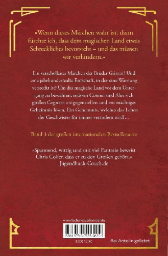 Buchcover und Innenansicht für das Buch: Land of Stories 3: A Grimm Warning