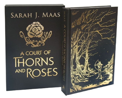 Buchcover und Innenansicht für das Buch: A Court of Thorns and Roses Collector's Edition