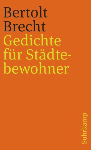 Buchcover und Innenansicht für das Buch: Gedichte für Städtebewohner