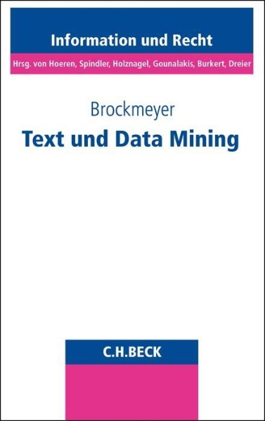 Buchcover und Innenansicht für das Buch: Text und Data Mining