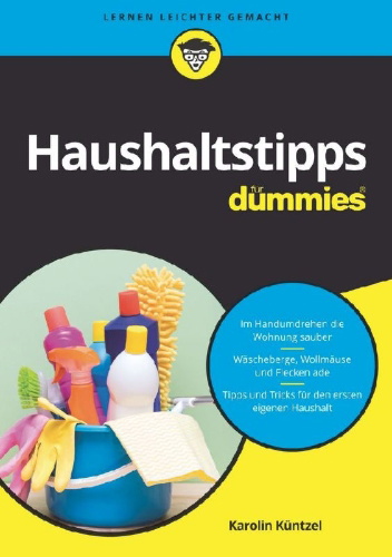 Buchcover und Innenansicht für das Buch: Haushaltstipps für Dummies
