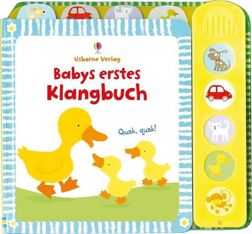Buchcover und Innenansicht für das Buch: Babys erstes Klangbuch