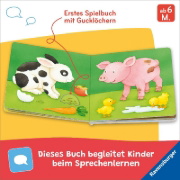 Buchcover und Innenansicht für das Buch: Mein Gucklochbuch: Viele Tiere