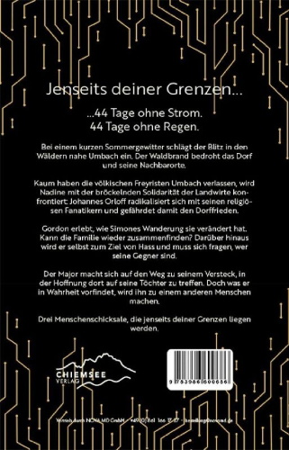 Buchcover und Innenansicht für das Buch: Ohne Strom - Jenseits deiner Grenzen (Band 3)