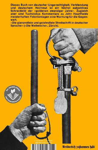 Buchcover und Innenansicht für das Buch: Deutschland, Deutschland über alles