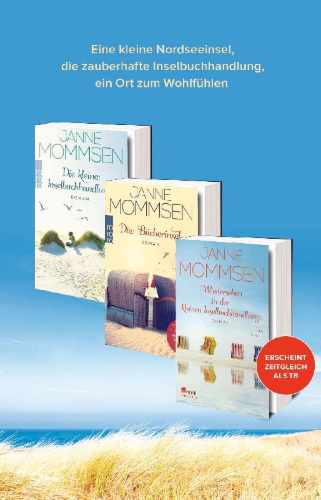 Buchcover und Innenansicht für das Buch: Das kleine Friesencafé 