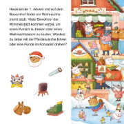 Buchcover und Innenansicht für das Buch: Maxi Pixi 447: Klingeling, wo ist das Glöckchen? Mein Weihnachts-Such-Buch