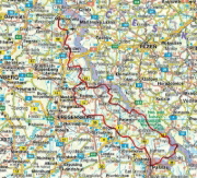 Buchcover und Innenansicht für das Buch: ROTHER Wanderführer Goldsteig. Alle Etappen der Nord- und der Südroute von Marktredwitz nach Passau