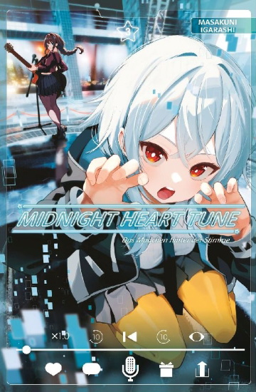 Buchcover und Innenansicht für das Buch: Midnight Heart Tune: Das Mädchen hinter der Stimme 03