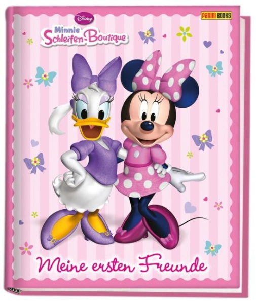 Buchcover und Innenansicht für das Buch: Disney Minnie Schleifen-Boutique Kindergartenfreundebuch