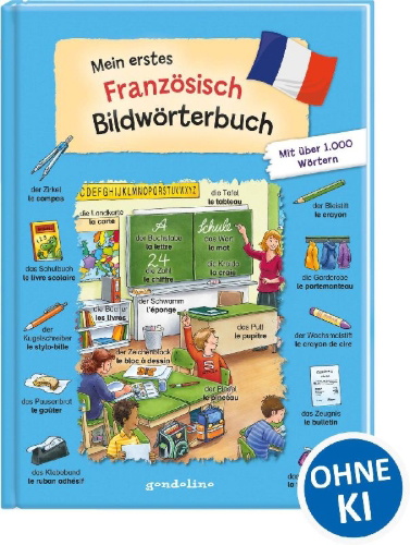 Buchcover und Innenansicht für das Buch: Mein erstes Französisch Bildwörterbuch
