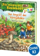 Buchcover und Innenansicht für das Buch: Das magische Baumhaus junior (Band 39) - Der Angriff der Königskobra