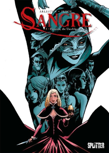Buchcover und Innenansicht für das Buch: Sangre. Band 3