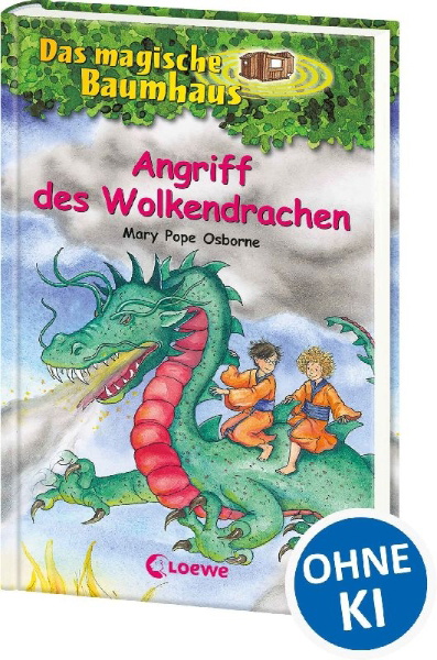 Buchcover und Innenansicht für das Buch: Das magische Baumhaus 35. Angriff des Wolkendrachen