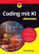 Buchcover und Innenansicht für das Buch: Coding mit KI für Dummies