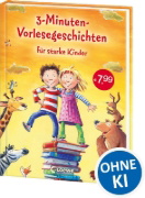 Buchcover und Innenansicht für das Buch: 3-Minuten-Vorlesegeschichten für starke Kinder