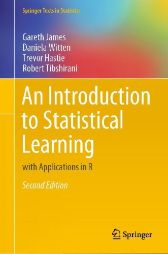 Buchcover und Innenansicht für das Buch: An Introduction to Statistical Learning