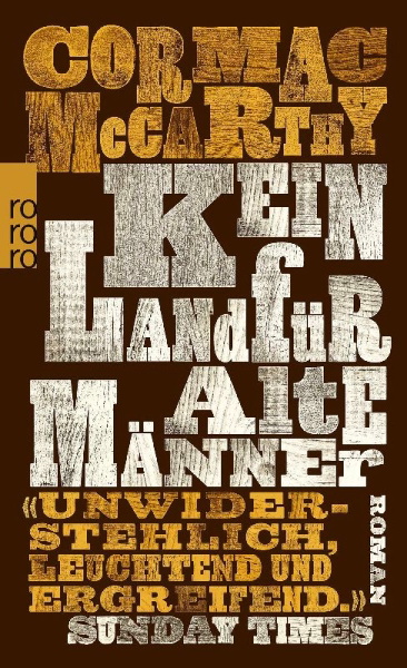 Buchcover und Innenansicht für das Buch: Kein Land für alte Männer