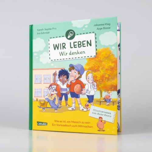 Buchcover und Innenansicht für das Buch: Wir leben - wir denken