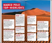 Buchcover und Innenansicht für das Buch: MARCO POLO Reiseführer Namibia