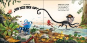 Buchcover und Innenansicht für das Buch: Slow Down, Monkey!