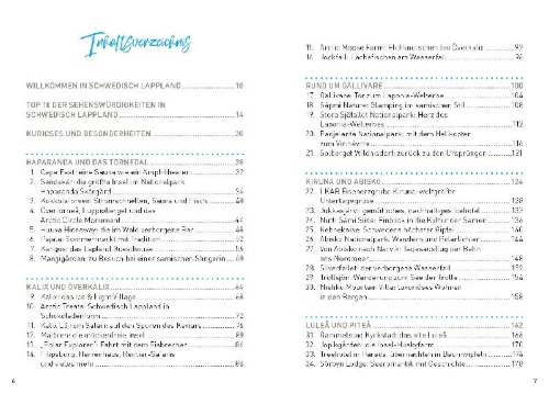 Buchcover und Innenansicht für das Buch: Schwedisch Lappland - ReiseMomente