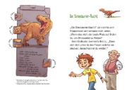Buchcover und Innenansicht für das Buch: Das geheime Dinoversum Xtra - Auf der Fährte des T-Rex