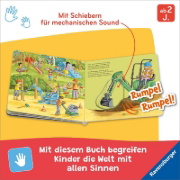 Buchcover und Innenansicht für das Buch: Spielen, hören, staunen - Baustelle