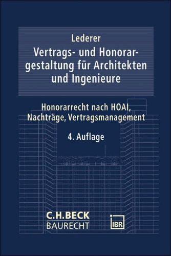 Buchcover und Innenansicht für das Buch: Vertrags- und Honorargestaltung bei Architekten- und Ingenieurleistungen